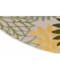 Nourison Aloha Green Multicolor ALH05 5 ft. 3 in. Round Rug