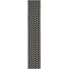 Nourison Twist Reversible 2ft. 2in. x 12ft. Black Modern Rug