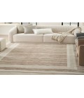 Nourison Serenity Home Mocha Ivory SRH07 5 ft. 3 in. X 7 ft. 3 in. Rectangle Rug