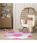 Nourison Home Imagination Pink IMA08 5 ft. Round Rug