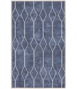 Nourison Home New Concept Washable Navy SR107 2 ft. X 3 ft. 9 in. Rectangle Rug