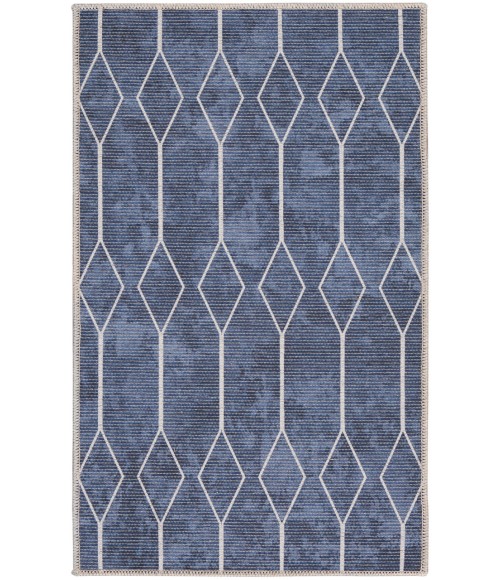Nicole Curtis Machine Washable Series 1 Navy Rug SR107 2 ft. X 3 ft. 9 in. Rectangle - Rugs Town Nicole Curtis Machine Washable Series 1 Navy SR107 2 ft. X 3 ft. 9 in. Rectangle Rug