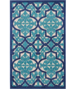 Nourison Home Aloha ALH14 Navy 2 ft. 8 in. X 4 ft. Area Rug