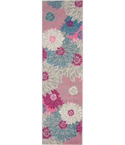 Nourison Passion - Psn17 Grey Area Rug 2 ft. 2 X 7 ft. 6 Rectangle