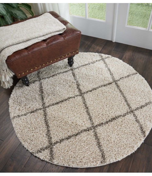 Nourison Brisbane Round Area Rug BRI03-Cream