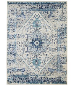 Nourison Tranquil(Traql) - Tra06 Ivory Light Blue Area Rug 4 ft. X 6 ft. Rectangle