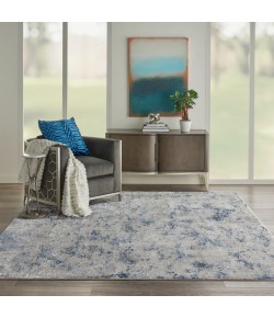 Nourison Royal Terrace - Ki45 Grey Blue Area Rug 7 ft. 10 in. X 9 ft. 10 in. Rectangle