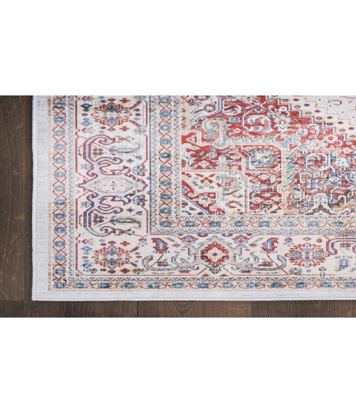 Nourison Vintage Home Ivory Red VNH01 5 ft. X 7 ft. Rectangle Rug
