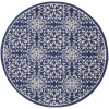 Nourison Jubilant - Jub06 Navy Ivory Area Rug 5 ft. 3 X Round