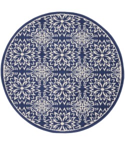 Nourison Jubilant - Jub06 Navy Ivory Area Rug 5 ft. 3 X Round