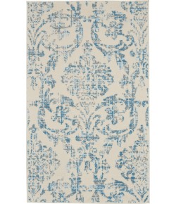 Nourison Jubilant - Jub09 Ivory Blue Area Rug 3 ft. X 5 ft. Rectangle