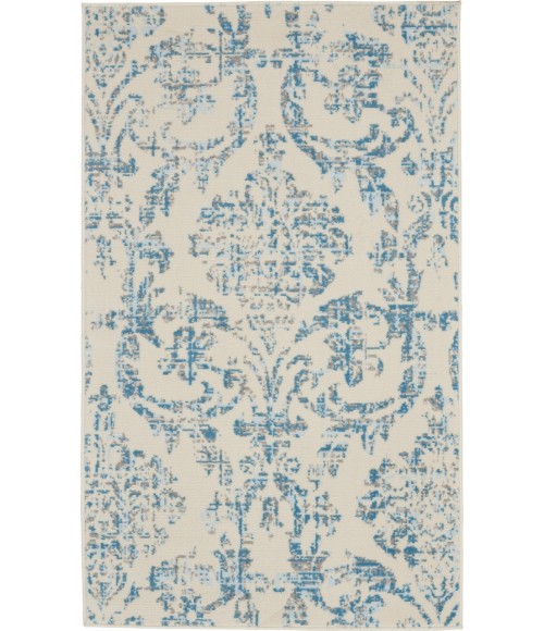 Nourison Jubilant Area Rug JUB09-Ivory Blue