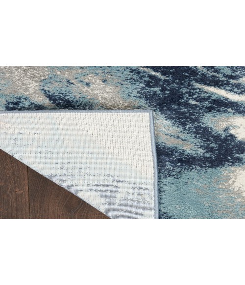 Nourison American Manor Blue Ivory AMR03 7 ft. 10 in. X 9 ft. 10 in. Rectangle Rug