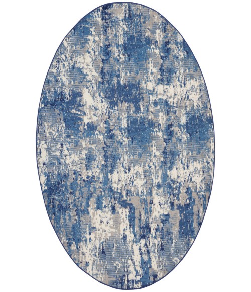 Nourison Grafix Navy Blue Rug GRF38 8 ft. Round - Rugs Town Nourison Grafix Navy Blue GRF38 8 ft. Round Rug