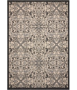 Nourison Caribbean - Crb12 Ivory Charcoal Area Rug 2 ft. 3 X 7 ft. 6 Rectangle