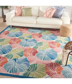 Nourison Wav01/Sun & Shade - Snd87 Multicolor Area Rug 7 ft. 9 in. X 10 ft. 10 in. Rectangle