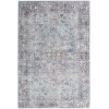Nicole Curtis Nicolecurtis Series1 - Sr104 Light Grey Blue Area Rug 6 ft. X 9 ft. Rectangle
