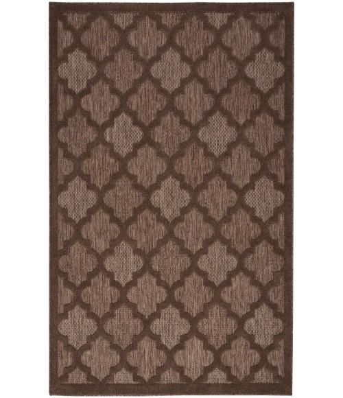 Nourison Easy Care Brown NES01 5 ft. X 7 ft. Rectangle Rug
