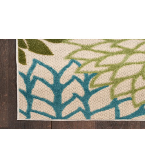 Nourison Aloha Green Multicolor Rug ALH05 10 ft. X 14 ft. Rectangle - Rugs Town Nourison Aloha Green Multicolor ALH05 10 ft. X 14 ft. Rectangle Rug