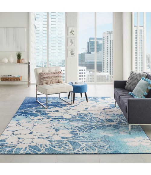Nourison Tranquil Area Rug TRA08-Navy/Pink