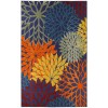 Nourison Aloha Navy Multicolor ALH05 7 ft. 10 in. X 10 ft. 6 in. Rectangle Rug