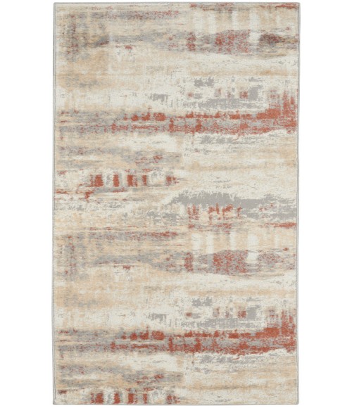 Calvin Klein CK005 Enchanting Grey Rust ECH02 2 ft. 3 in. X 7 ft. 3 in. Rectangle Rug