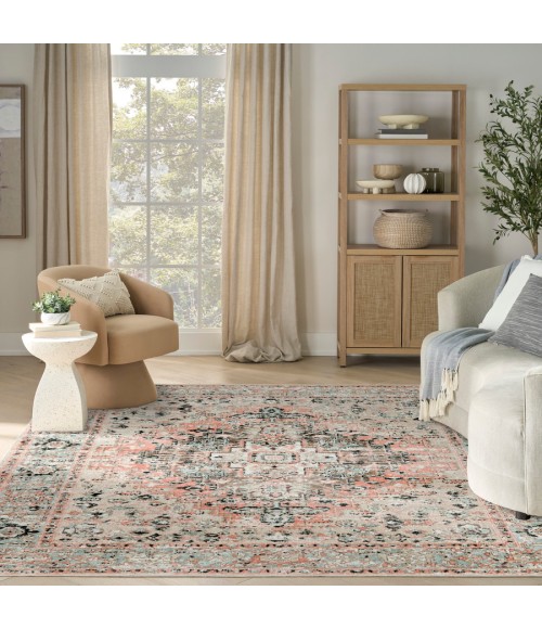 Nourison Home Washable Decor Peach Rug WSD13 7 ft. 10 in. X 10 ft. Rectangle - Rugs Town Nourison Home Washable Decor Peach WSD13 7 ft. 10 in. X 10 ft. Rectangle Rug
