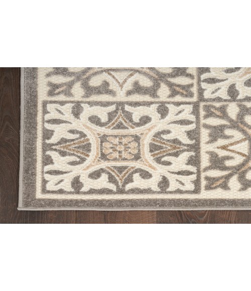Nourison Aloha Ivory Grey ALH34 2 ft. 8 in. X 4 ft. Rectangle Rug
