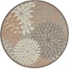 Nourison Aloha - Alh05 Natural Area Rug 5 ft. 3 X Round