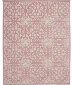 Nourison Home Jubilant JUB06 Ivory Pink 8 ft. 6 in. X 12 ft. Area Rug