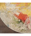 Nourison CELESTIAL Area Rug Nourison Celestial Round Area Rug CES12-Ivory/Multicolor