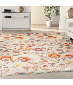 Nourison Allur - Alr08 Ivory Multicolor Area Rug 7 ft. 10 X 9 ft. 10 Rectangle