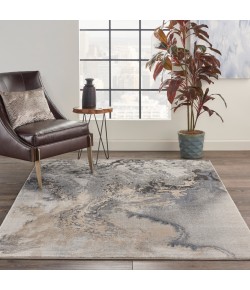 Nourison Maxell - Mae08 Grey Area Rug 6 ft. X 9 ft. Rectangle