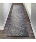 kathy ireland Home Moroccan Celebration Runner Area Rug KI389-Blue/Grey