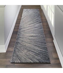 kathy ireland Home Ki38 Moroccan Celebr - Ki389 Blue Grey Area Rug 2 ft. 2 X 7 ft. 6 Rectangle