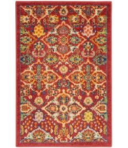 Nourison Allur - Alr03 Red Multicolor Area Rug 2 ft. X 3 ft. Rectangle