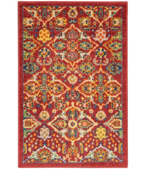 Nourison Allur Area Rug ALR03-Red Multicolor