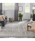 Nourison Luna Grey Silver LUN02 9 ft. X 12 ft. Rect. Rug
