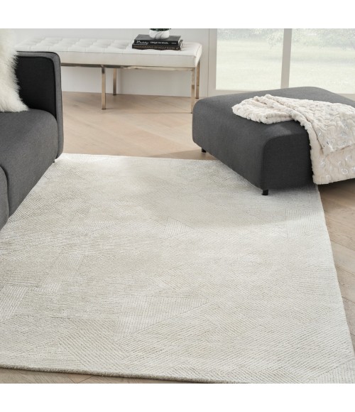 Michael Amini Ma30 Star Area Rug SMR01 Ivory 5'3" x 7'3"