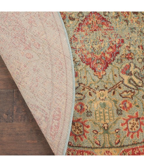 Nourison Somerset Round Area Rug ST90-Light Green