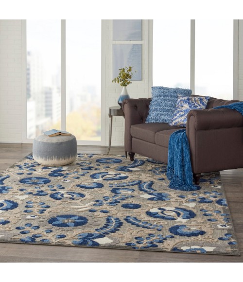 Nourison Aloha Area Rug ALH17-Natural/Blue