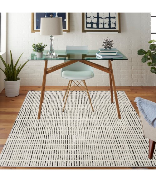 Nourison Modern Comfort Ivory Black MNC03 8 ft. X 10 ft. Rect. Rug