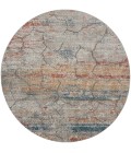 Nourison Rustic Textures Area Rug RUS11 Multicolor 5'3" Round