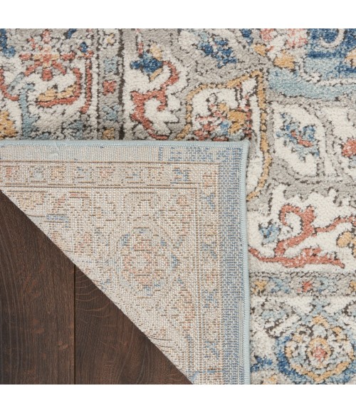 Nourison Quarry Ivory Blue QUA11 2 ft. X 4 ft. Rect. Rug