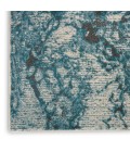 Nourison Maxell Area Rug MAE08 Ivory/Teal 6' x 9'