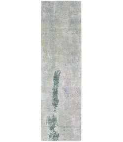 Nourison Silk Shadows 2ft. 3in. x 8ft. Blue Green Modern Indoor Rug