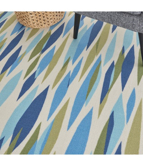 Nourison SUN N' SHADE Area Rug Waverly Sun N' Shade Square Area Rug SND01-Seaglass