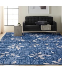 Calvin Klein Ck001 Riverflow - Rfv03 Navy Ivory Area Rug 7 ft. 10 in. X 9 ft. 10 in. Rectangle