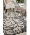 Nourison Maxell Area Rug MAE10-Ivory/Charcoal