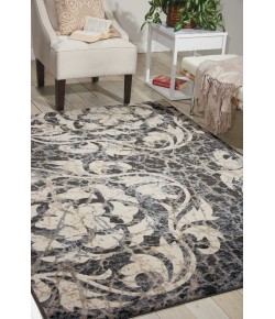 Nourison Maxell - Mae10 Ivory Charcoal Area Rug 9 ft. 3 X 12 ft. 9 Rectangle